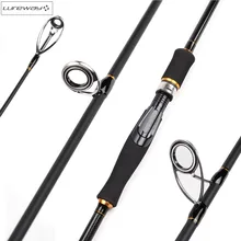Spinning / Casting Rod Carbon Fiber Fishing Rod Spinning Casting Carbon Pole with EVA Handle 3 Sections Stainless Guide 