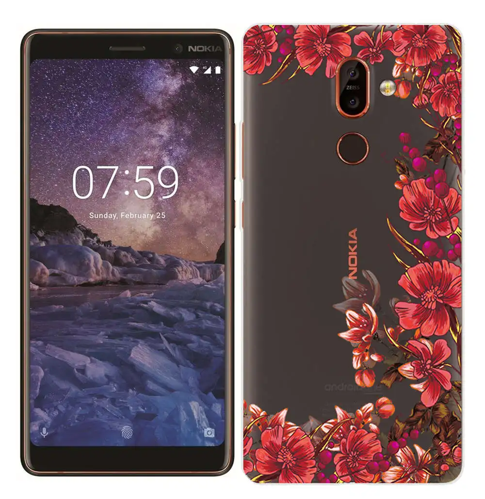 For Nokia 7 Plus Soft TPU Fundas Painted Silicone Case for Nokia 2.1 3.1 5.1 6.1 Smart Back Cover for Nokia 3 5 6 7 8 ShockProof (8)