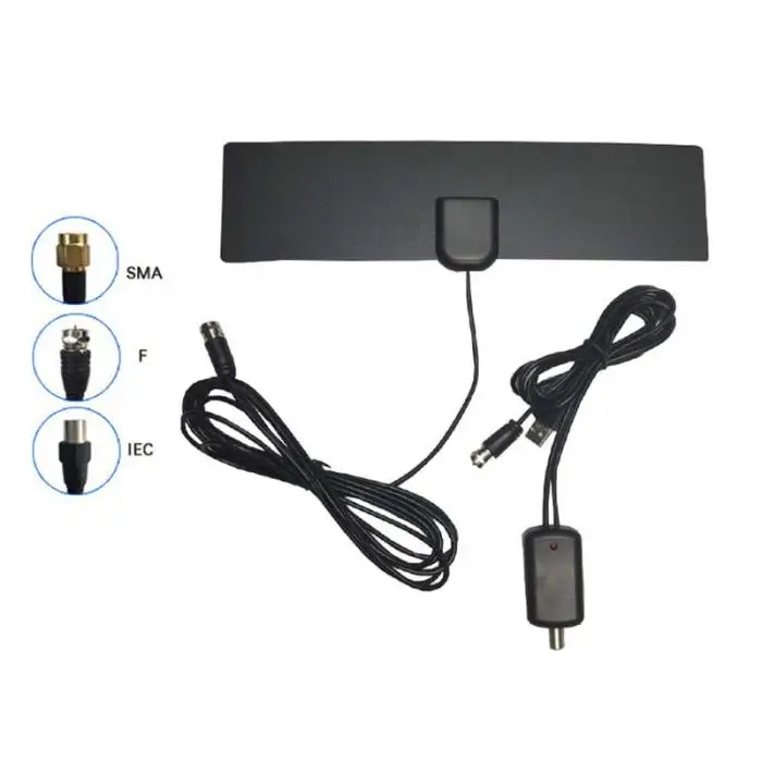AKARY HDTV Antenna Indoor 35 Miles Range Ultra Thin TV Antenna Upgraded Version
