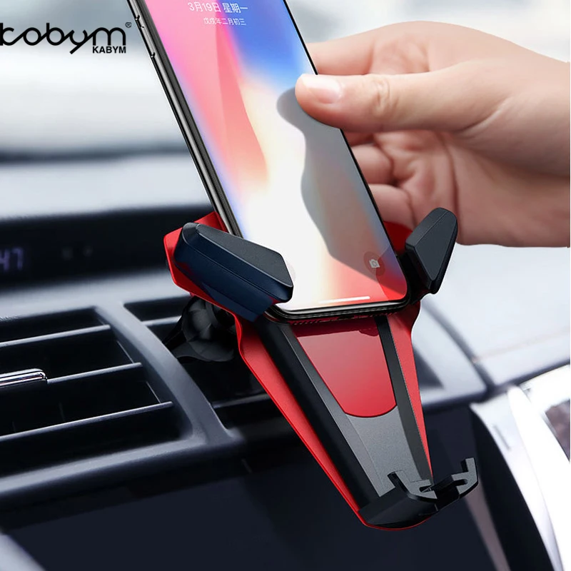 

Kabym wireless car charger Auto gravity X-Man QC3.0 Fast qi Air vent mount holder cradle Compatible for iPhoneX/8/8 Plus/Samsung