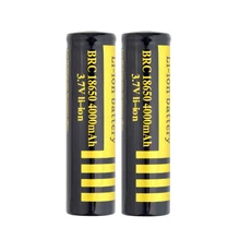 GTF 1pcs 3.7V 4000mah 18650 Battery LED Flashlight Torch Batteries Li-ion Rechargeable Batteries for GTF 18650 Batteries znter gtf 4pcs 3 7v 14500 2300mah li ion rechargeable battery for led flashlight torch