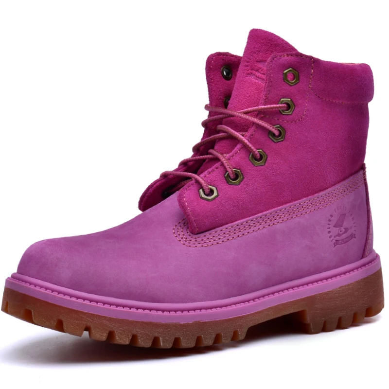 

Winter Outdoor Women Casual Ankle Boots Genuine Leather Timber Desert 2019 Boots Fashion Woman Zapatos De Mujer Ladies Shoes