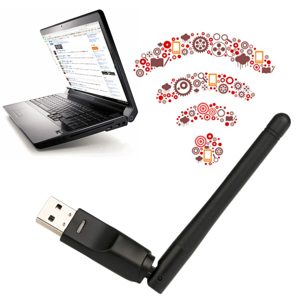 

Hot Mini Wireless Wifi Adapter 150Mbps 20dBm Antenna USB2.0 Wifi Receiver Network Card 802.11b/n/g High Speed Wifi Adaptador