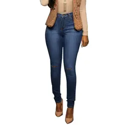 Lguc. H классические женские джинсы с большим бедром рваные джинсы с высокой талией джинсы женские брюки 2018 Женская одежда синий XXL XXXL s m