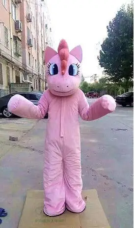 PInk My Little Pony Animal Mascot Costume suits Birthday Adults Cosplay Party