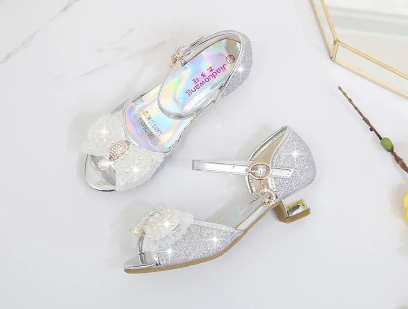 Pearl Rhinestone Princess shoes-34
