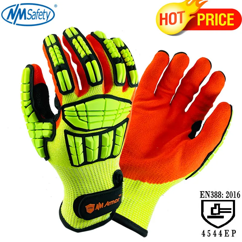 NMSafety arbeitshandschuhe защитные перчатки, противоскользящие механические перчатки, защитные перчатки для работы