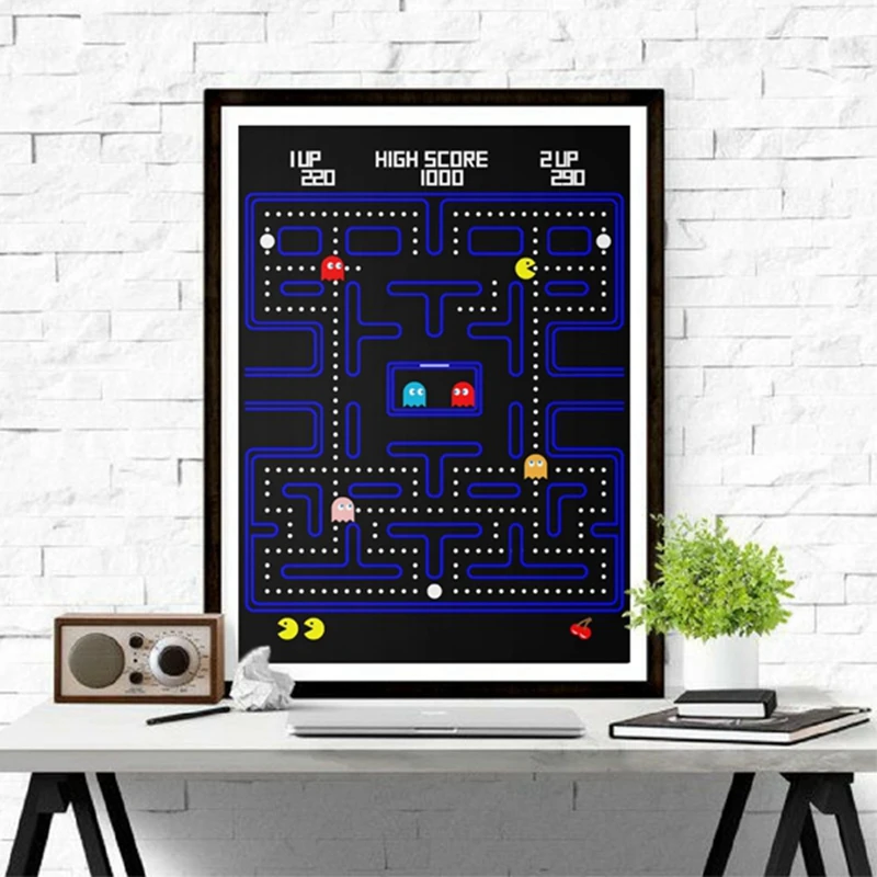 Pac Man Canvas Art Picture Home Decor