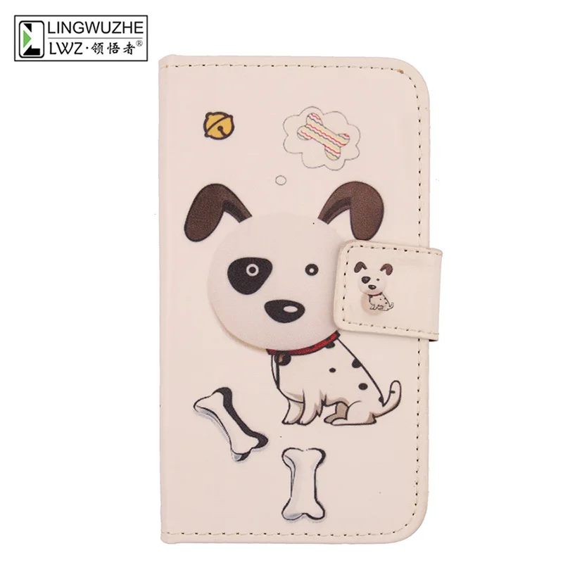Чехол для LG L Bello D331 D335, двойной кожаный бумажник с откидной крышкой, дизайнерский чехол для мобильного телефона, чехол для телефона, чехол - Цвет: Dog