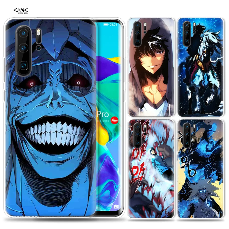

Case for Huawei P30 P20 P10 P9 Mate 10 20 Lite Pro Mobile Cell Phone Bag P Smart Z 2019 Plus Solo Leveling Sung Jin P8 P30Pro P2
