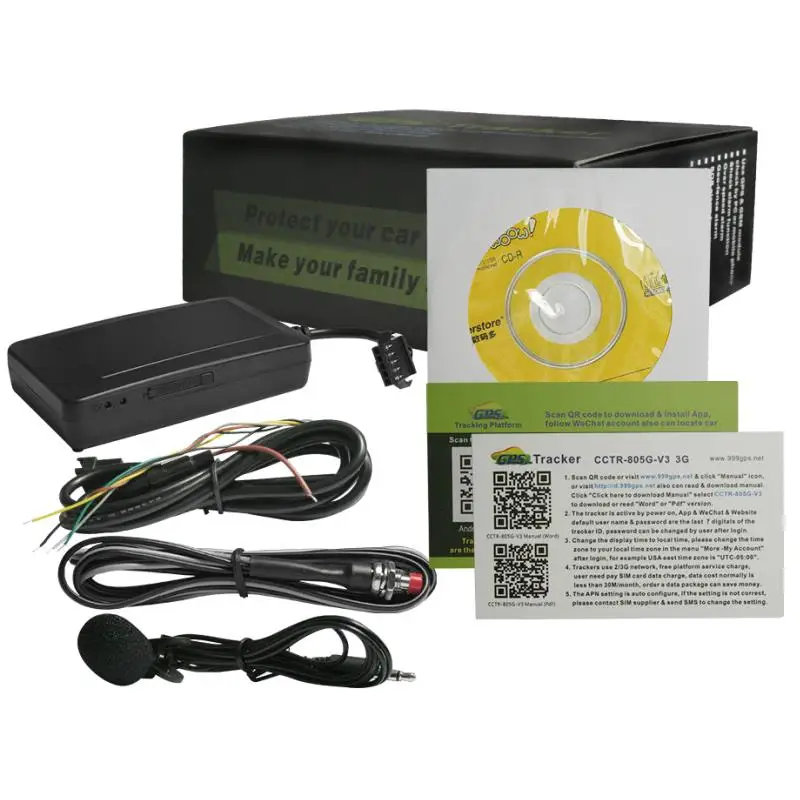vehicle gps tracker, phone number tracking device 3G System CCTR-805G with box Built-in internal antenna vehicle gps tracker, phone number tracking device 3G System CCTR-805G with box Built-in internal antenna