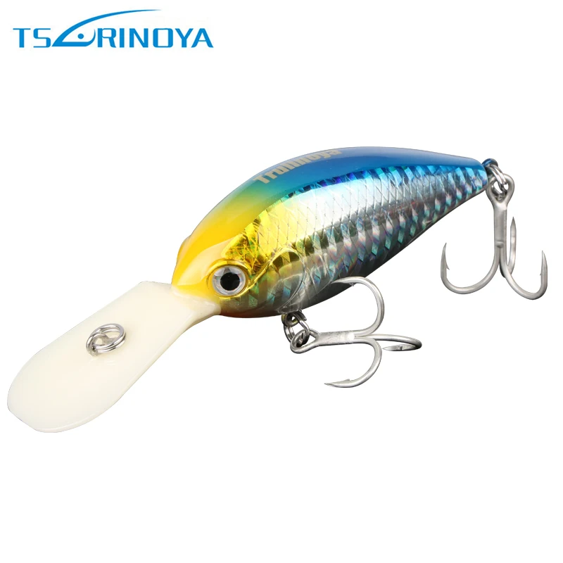 Tsurinoya 1 шт. DW21 Crankbait Дайвинг 2 5-3 м Пластик жесткие приманки для ловли рыбы Кривошип