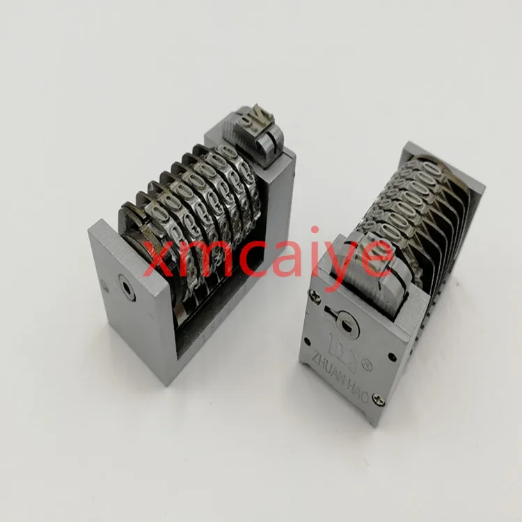 

1 pieces 7 Digit 4X8 Roman Backward Letterpress Rotary Numbering Machine