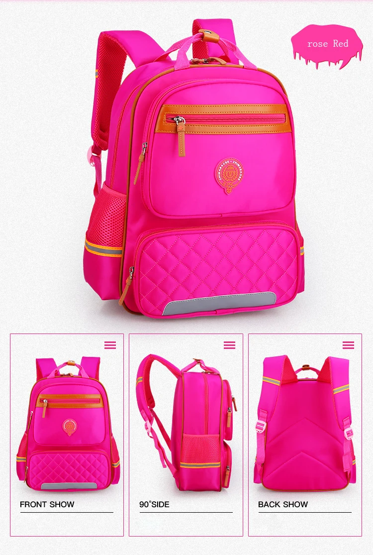 Детская школьная сумка, рюкзак со светоотражающими полосками, школьная Водонепроницаемая нейлоновая школьная сумка для девочек и мальчиков, детский рюкзак, Mochila Escolar