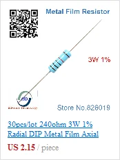 50 шт. сопротивление цемента 5 Вт 5ohm 5 15 20 75 100 150 200 220 330 1 К 10 К ом 5R 15R 20R 75R 100R 150R 200R 220R 330R 1kR 10KR 5% 5 Вт