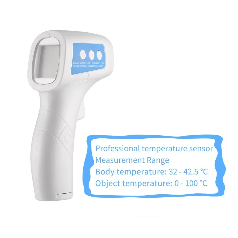 Ручной цифровой инфракрасный термометр Бесконтактный лазерный температурный пистолет ЖК-дисплей для тела и комнатной Температуры ИК-гигрометр