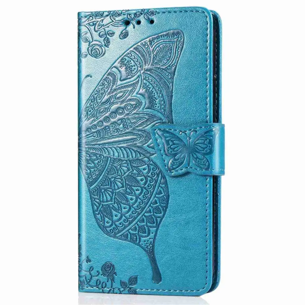 Чехол MRGO для huawei P30 Pro, чехол P20 Lite С Рисунком бабочки, флип-чехол-бумажник для huawei P Smart P20 P30 Lite Pro, чехол - Цвет: Синий