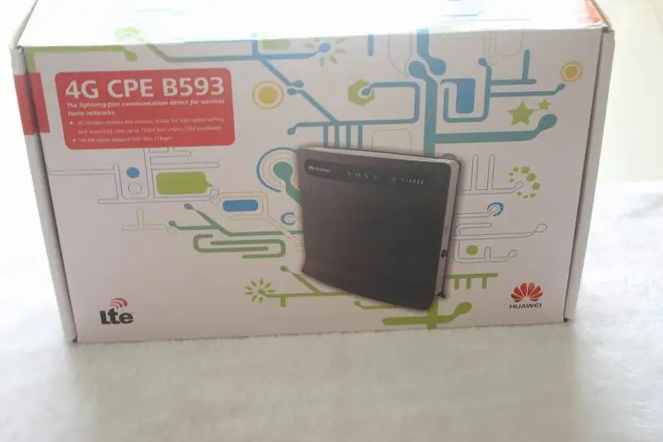 HUAWEI B593 4G разблокированный wi-fi-роутер 4G LTE CPE беспроводной шлюз B593s-516 LTE850/900/1900/AWS/2600 MHZ включая 2 шт антенны