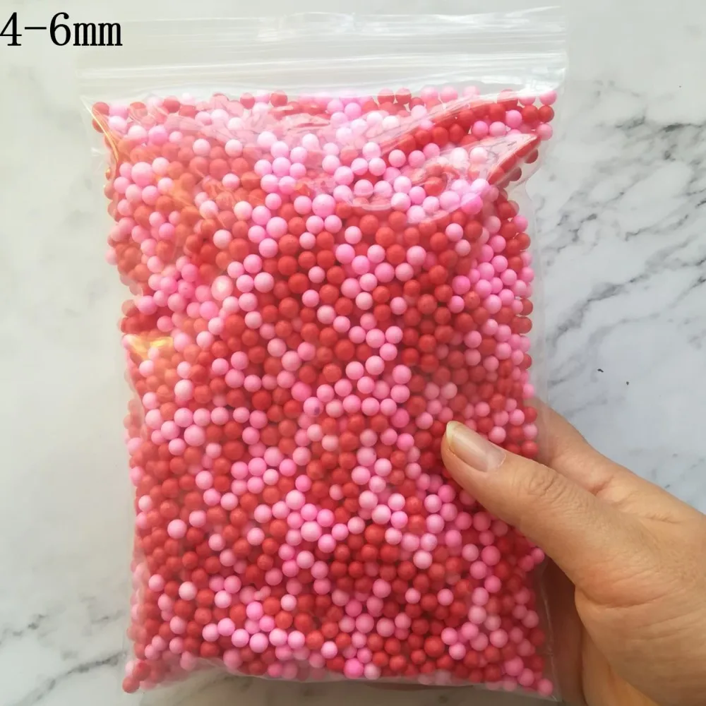 15000pcs 15g Bright Colours Foam Beads Colorful Polystyrene Foam Balls Styrofoam Filler Foam Mini Beads Balls Crafts DIY Decor - Color: Mix 8