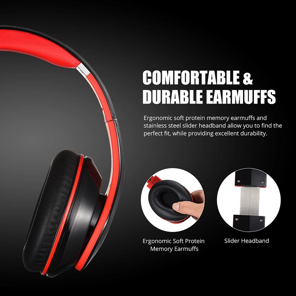 Mpow 059 Bluetooth наушники с шумоподавлением беспроводные складные стереонаушники