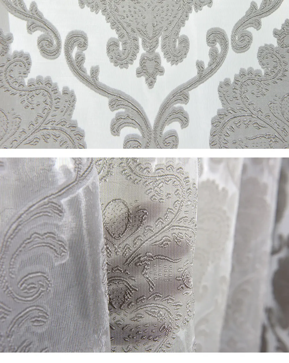 Smt586 NAPEARL European Luxury Floral Transparent Jacquard Drapes for Home Window Decoration Bedroom Curtains Tulle Textiles Fabrics (5)