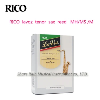 

RICO lavoz tenor sax reed MH/MS /M 3 types Bb saxphone reed box of 10 tables