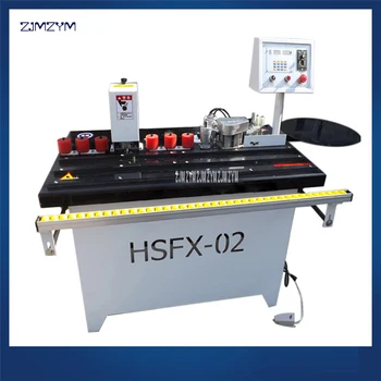 

HSFX-02 Wood Furniture Pvc Mdf Veneer Rubber Double-sided Adhesion Glue Trimming Curve Edge Banding Machine 220V/380V 0.3-3.0mm