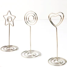 10 шт. высокий провод номер место карта стол стенд фото Памятка Примечание фото зажимы держатель Свадебная вечеринка Офис Школьные принадлежности