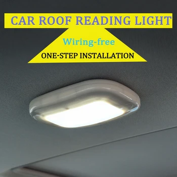 

Car LED Reading Light Portable Book Lamp Roof LED Bulb White Light Indoor Ceiling Lamp for Bedroom Rest Room Closet Cabinet