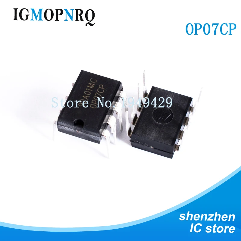 10 Pz Op07Cp Dip8 Op07 Amplificatore Di Precisione A Basso Offset Volt Prec Nuova Consegna Veloce