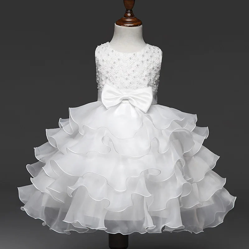 Summer Baby Girl Dress Little Girl Birthday Party Wear Clothes Beading