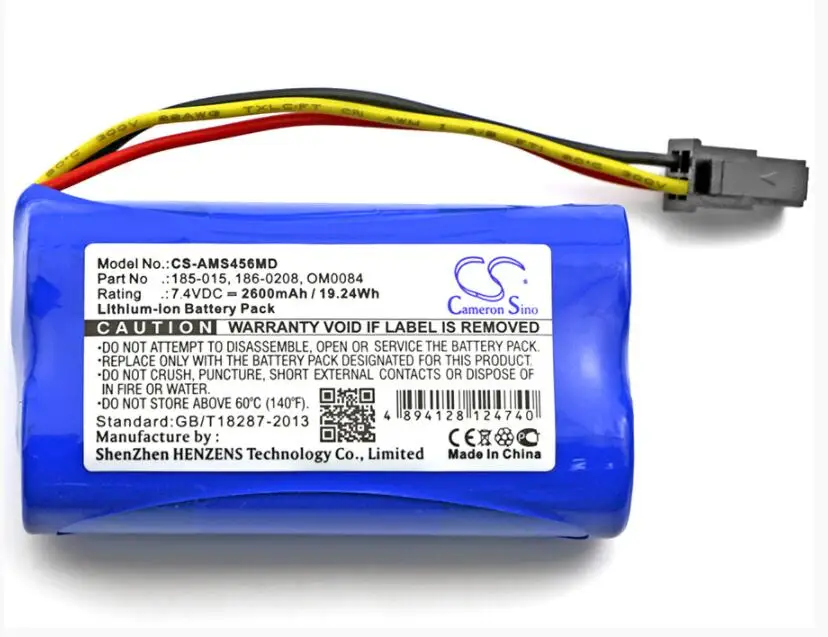 

Cameron Sino 2600mAh battery for ASPECT MEDICAL SYSTEM BIS VISTA 185-0152 186-0208 OM0084 VTI 14564 Medical Battery