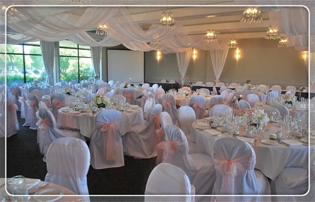 100pcs Baby Pink Wedding Chairs Sashes Chair Bow Banquet Sash 100pcs Baby Pink Wedding Chairs Sashes Chair Bow Banquet Sash For Weddings