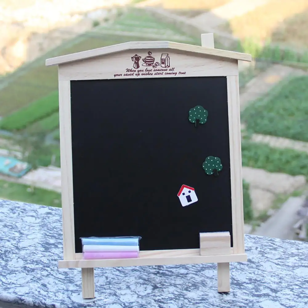 

Wooden Magnetic Blackboard Plant Puzzles with Chalk Eraser Education Kid Toy