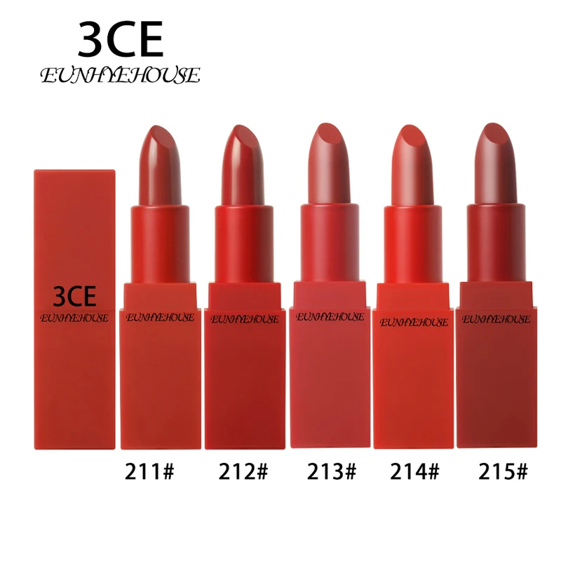 

3CE EUNHYE HOUSE Matte Lipstick Spring and summer Sexy Red lipstick for fashion Party lip pen Easy to Wear women gift