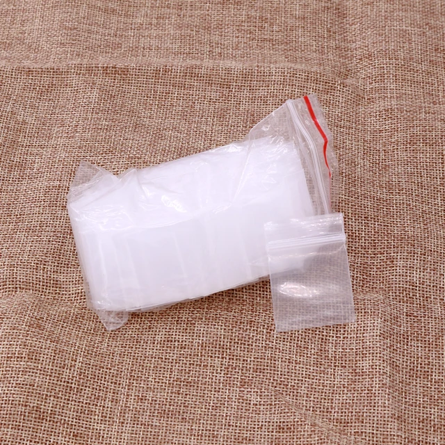 200 bolsas pequeñas de plástico con cierre de cremallera, 3.5 x 5 pulgadas,  resellables, autoadhesivas, bolsas de plástico transparente para joyas