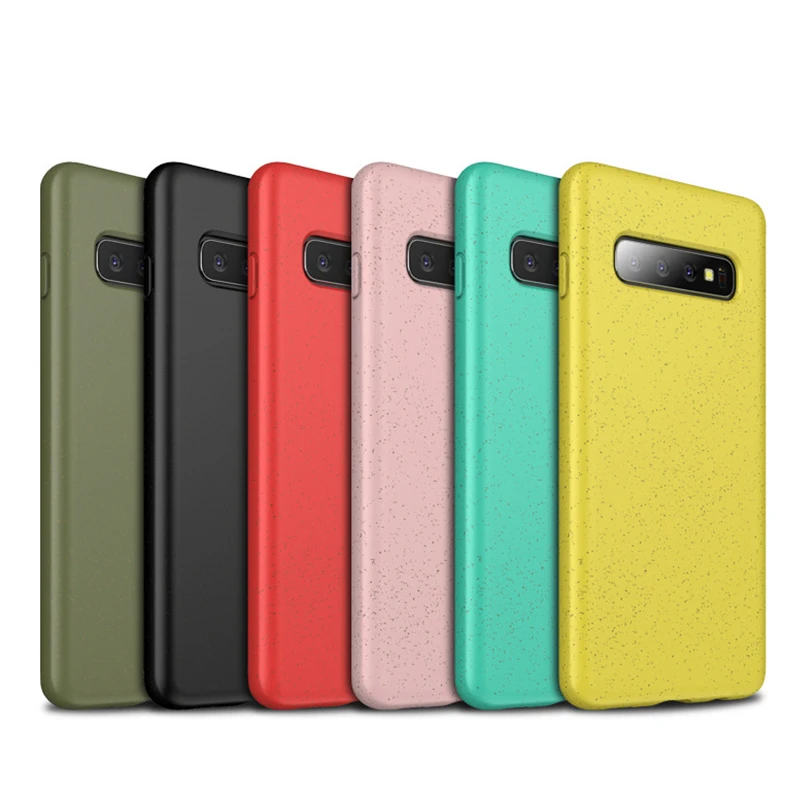 

Scrub Wheat Straw Material Particle Surface Solid Color Phone Cases For Samsung Galaxy S10 Plus Lite Back Protect Soft Silicone