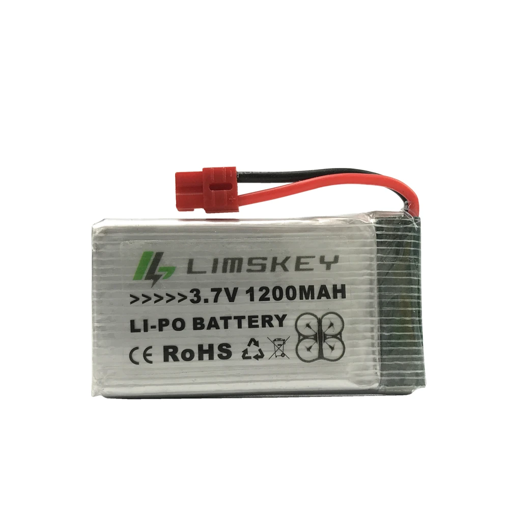 3,7 V 1200 mAH Lipo батарея для дистанционного управления вертолетом Li-po батарея 3,7 V 1200 mAH 25C разряда SM Черные Пробки 903052