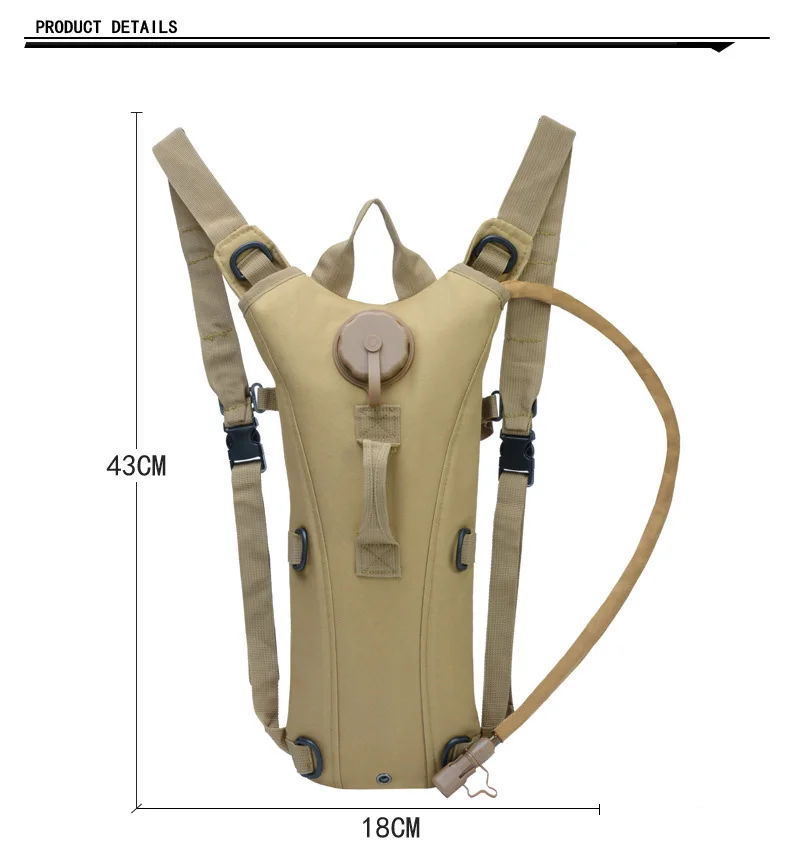 SJ-Maurie 3L Военная Тактическая охотничья походная гидратация рюкзак на открытом воздухе кемпинг 600D полиэстер сумка для воды для велоспорта Туризм
