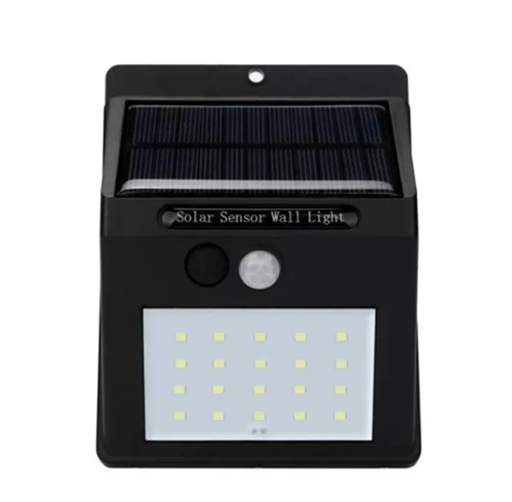 Солнечная энергия 20 LED PIR датчик движения настенный светильник водонепроницаемый