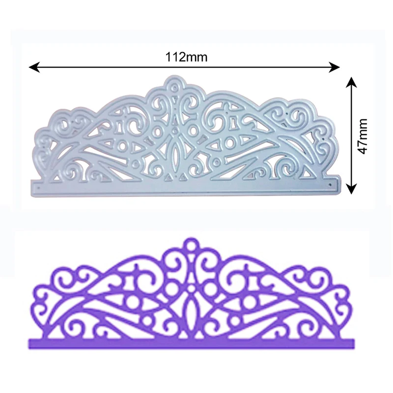 Кружевная рамка для резки металла штампы для DIY штампы для скрапбукинга фотоальбом тиснение шаблон поздравительные открытки изготовление декоративных поделок - Цвет: HM10561