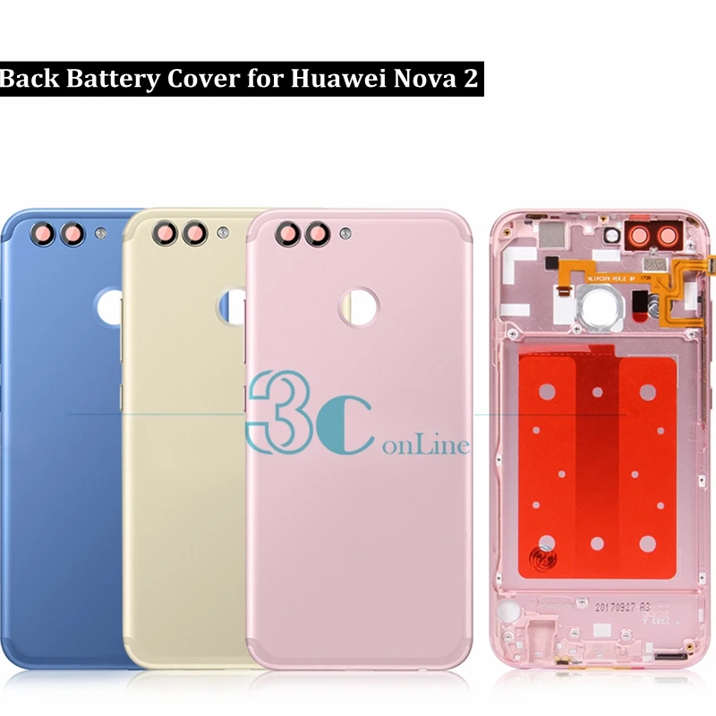 Задняя крышка для батареи Huawei Nova 2 алюминиевый корпус дверной + боковые ключи