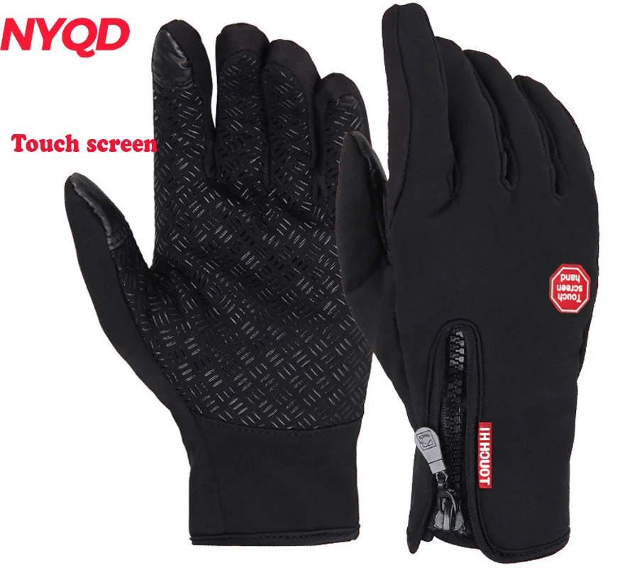 

Winter Cycling motorcycle Gloves Thermal Warm Windproof Full Finger Bike Gloves Anti-slip Touch Screen Bicycle Gloves Men Women