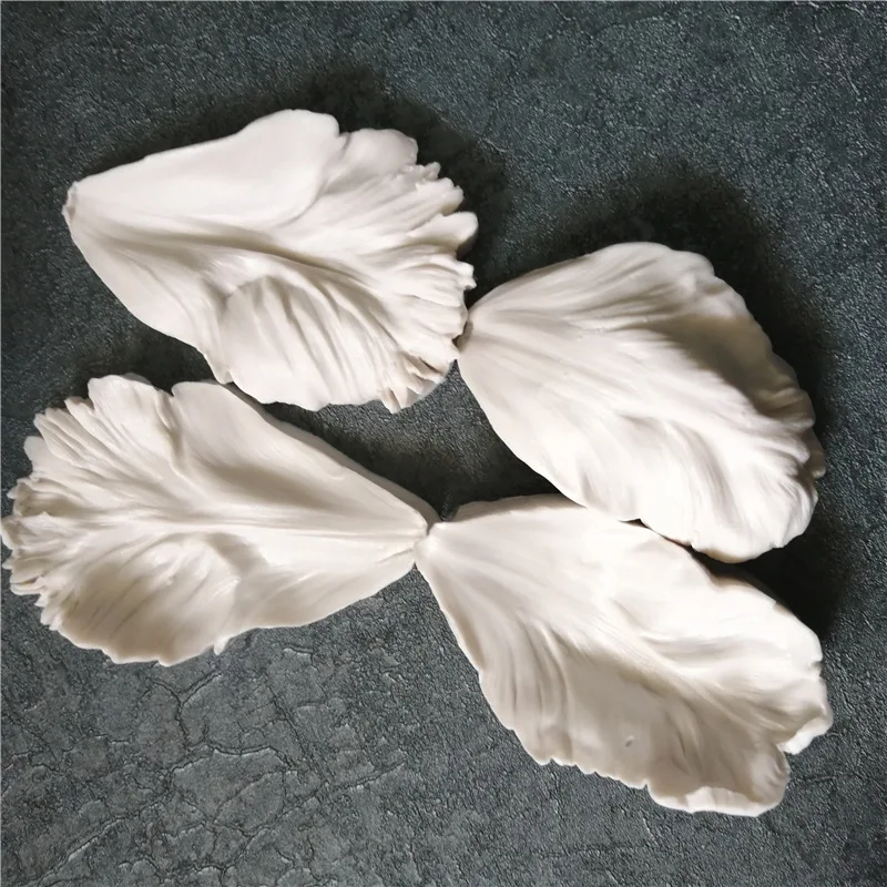 Имитирующий цветок тюльпан декоративный силикагель плесень фудант общий цветок Форма для торта свечи плесень Дизайнер DIY глина плесень