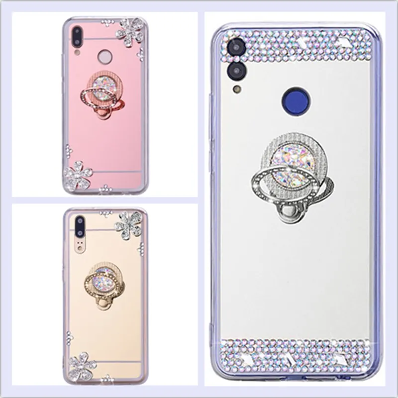 Шикарный зеркальный чехол для телефона Huawei Y7 Pro Y9 2019 Y8 Y6 Y5 Y3 2018 на Honor 8X 8C 8A 10 Lite 7A 7C