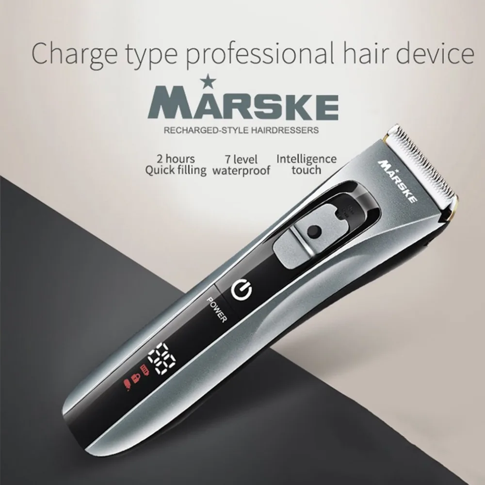 

Household Waterproof Rechargeable Ceramic Cutter Head Hair Clipper Electric Haircut Kit Hair Trimmer for Men & Baby