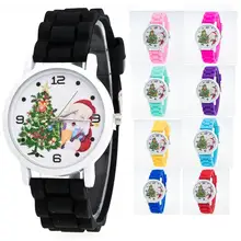 Дети WatchWrist Горячая reloj Мода Рождество силикона мальчиков и девочек Для детей наручные 18Jul14