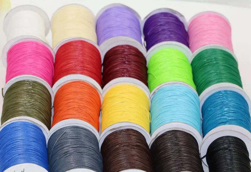 Waxed Cord Polyester Rope 10 meter 2mm 1.5mm 5 m diameter For DIY Bead Fitting Bracelet Decorative Accessories
