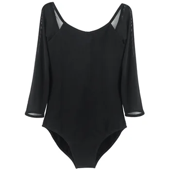 

Ballet Costume Classical Dance Practice Dance Female Seven-Point Sleeve Black Dancer Art Testsuite