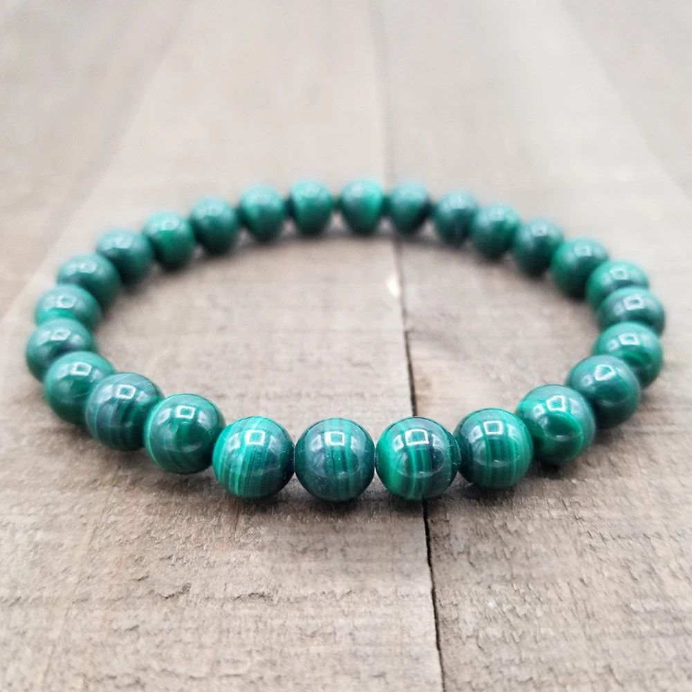 

MG0320 AAA Grand Natural Malachite Stacking Bracelet Trendy Energy Powerful Balance Bracelet Stress Relief Yoga Bracelet